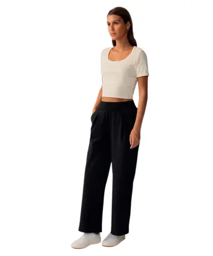 Blusa Fila Cropped Rib Creme Claro