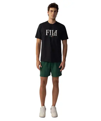 Camiseta Fila Regular Italy Letter Preto