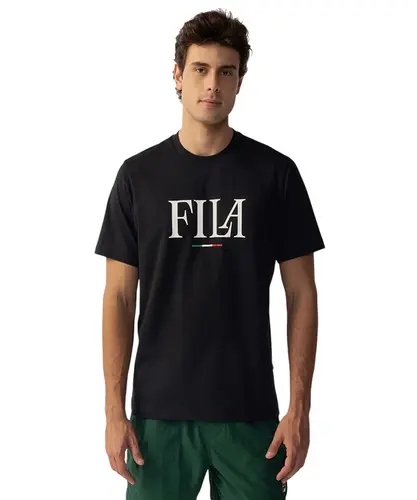 Camiseta Fila Regular Italy Letter Preto