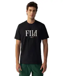 Camiseta Fila Regular Italy Letter Preto