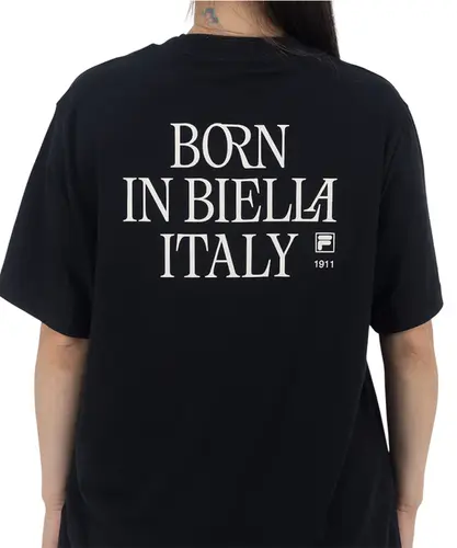 Camiseta Fila Oversized Letter Graphic Preto