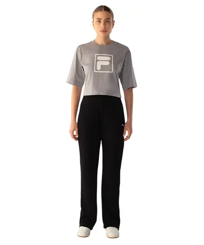 Camiseta Fila Cropped Union Classics Cinza