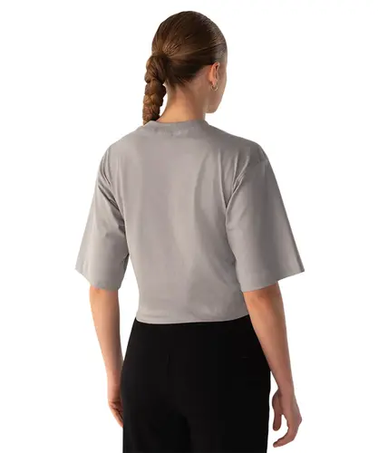 Camiseta Fila Cropped Union Classics Cinza