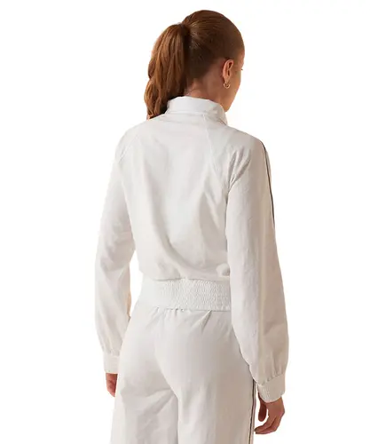 Jaqueta Fila Cropped F-Box Branco - Jaqueta Fila Cropped F-Box
