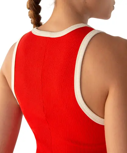 Vestido Fila Rib Vermelho Chilli