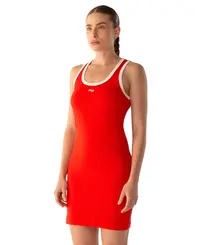Vestido Fila Rib Vermelho Chilli