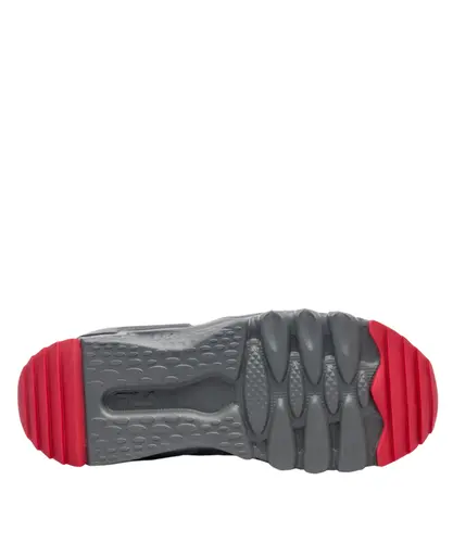 Tênis Fila Venture Tracer 2 Cinza Gelo Preto e Vermelho