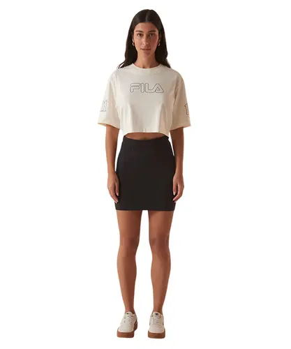 Camiseta Fila Over Outline Union 1911 Off White Gardenia
