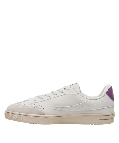 Tênis Fila Court 80 Feminino Branco Cinza Gelo Roxo Violeta