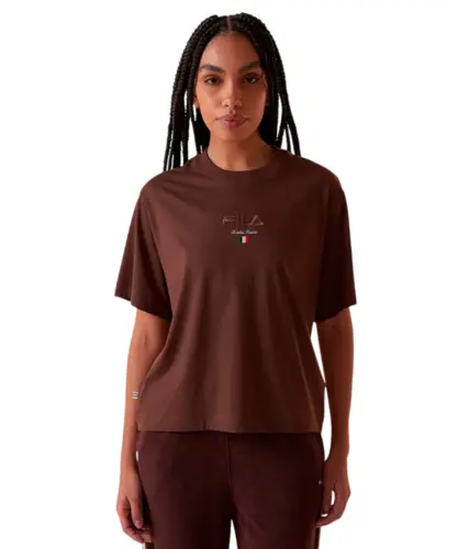 Camiseta Fila Comfort Soft Castanho Escuro