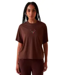 Camiseta Fila Comfort Soft Castanho Escuro