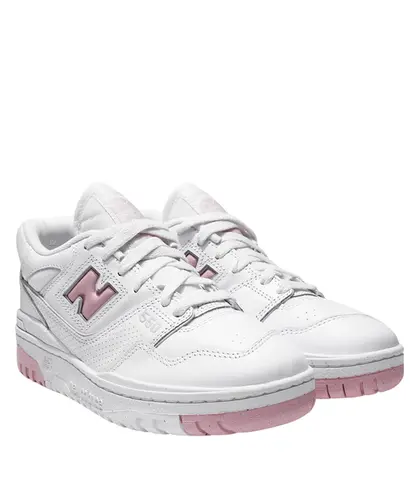 Tênis New Balance 550 Branco e Rosa Claro