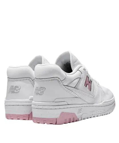 Tênis New Balance 550 Branco e Rosa Claro