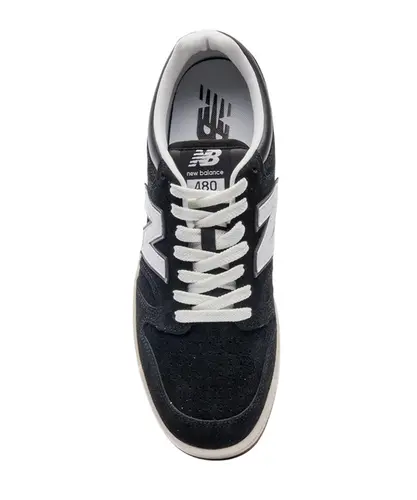 Tênis New Balance 480 Low Preto e Bege Claro