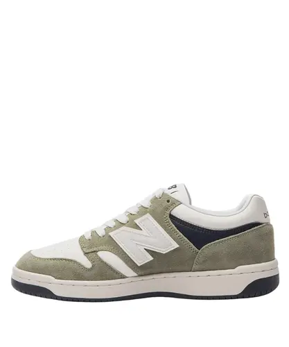 Tênis New Balance 480 Low Verde Musgo e Bege Claro