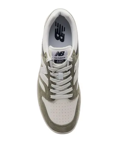 Tênis New Balance 480 Low Verde Musgo e Bege Claro