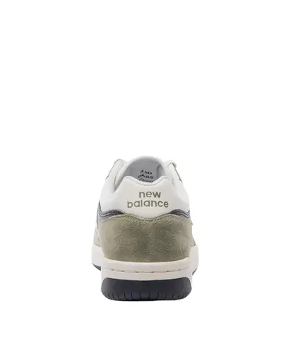 Tênis New Balance 480 Low Verde Musgo e Bege Claro