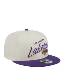 Boné New Era 9FIFTY Snapback Los Angeles Lakers NBA Off White