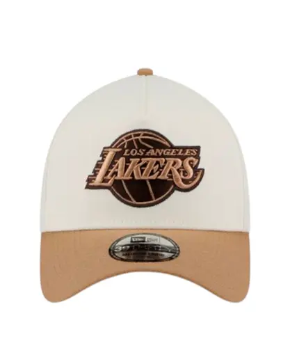 Boné New Era 39THIRTY A-FRAME Los Angeles Lakers NBA Branco