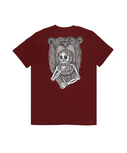 Camiseta Element Bear And Bones Vinho