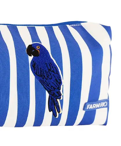 Necessaire Farm Oras Bolas Arara Listrada