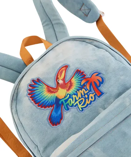 Mochila Farm Xodó Patch Rio Azul Jeans