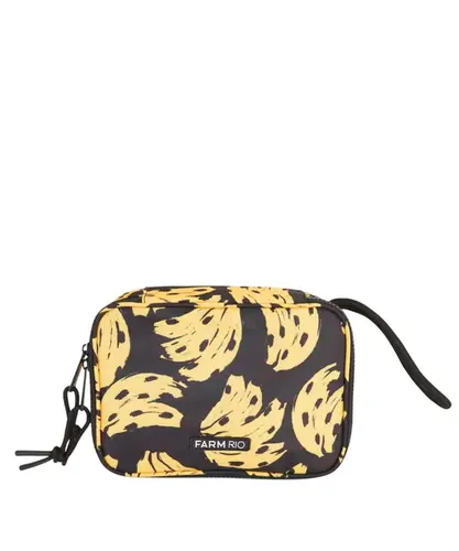 Necessaire Farm Xero Bossa Banana Preto