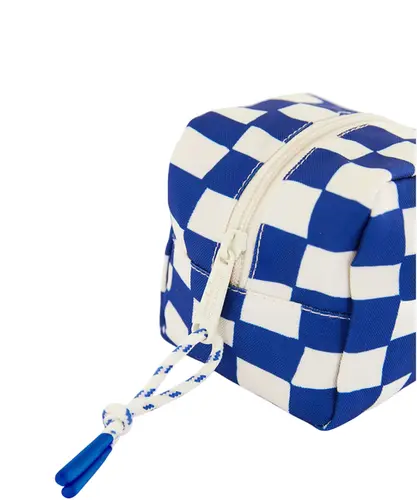 Necessaire Caçula Farm Quadriculada Sonho Azul