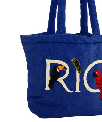 Bolsa Farm Solzão Rio Mykono Azul