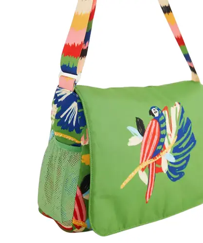 Bolsa Transversal Brisa Bosque Dos Passaros Verde