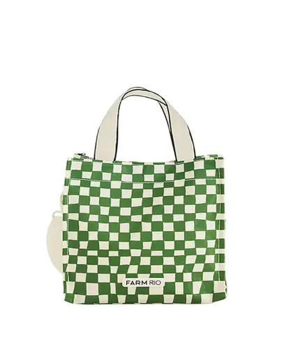 Bolsa Farm Mimo Quadriculado Sonho Verde