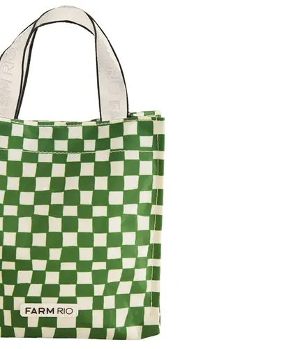 Bolsa Farm Mimo Quadriculado Sonho Verde