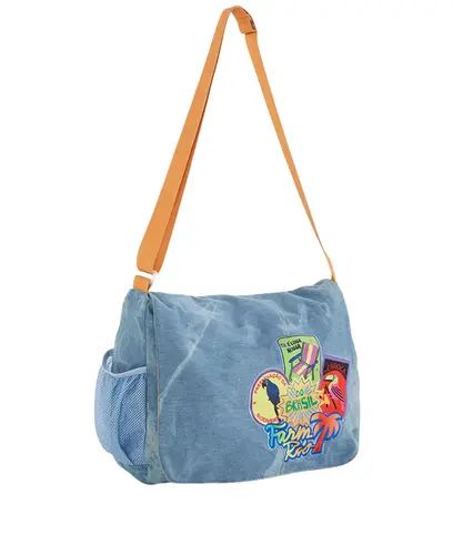 Bolsa Farm Transversal Brisa Patch Rio Azul
