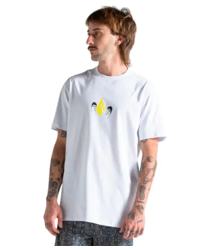 Camiseta Volcom Face to Face Branco