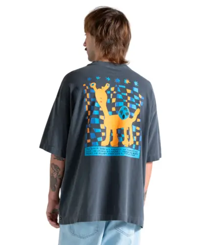 Camiseta Volcom Punk Rock Love Cinza
