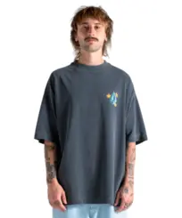 Camiseta Volcom Punk Rock Love Cinza