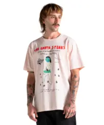 Camiseta Volcom Earth Speaks Rosa