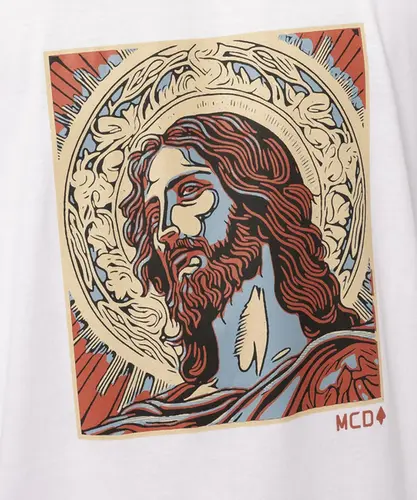 Camiseta MCD Regular Cristo Branco