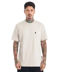 Camiseta MCD Regular Caveira Arame Bege Poeira