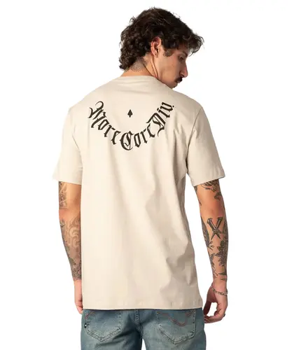 Camiseta MCD Regular Caligrafitti Costas Bege Poeira