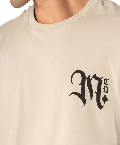 Camiseta MCD Regular Caligrafitti Costas Bege Poeira