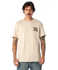 Camiseta MCD Regular Caligrafitti Costas Bege Poeira