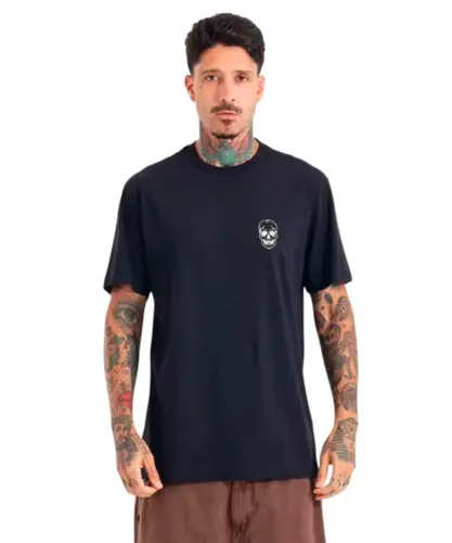 Camiseta MCD Regular Caveira Lateral Preto
