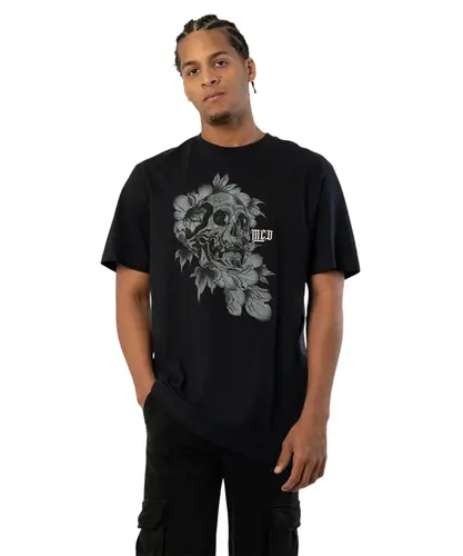 Camiseta MCD Regular Caveira Lateral Preto
