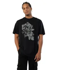 Camiseta MCD Regular Caveira Lateral Preto