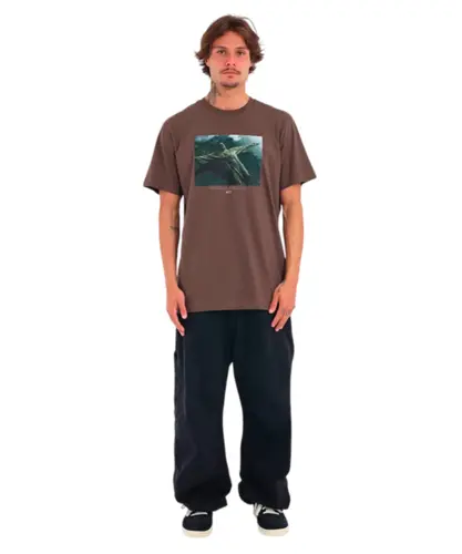 Camiseta MCD Regular Cristo Marrom Ruina