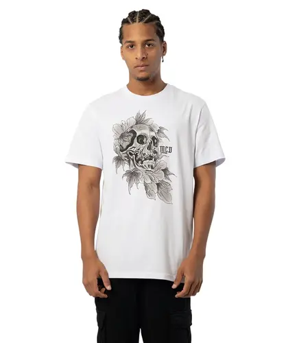 Camiseta MCD Regular Caveira Lateral Branco