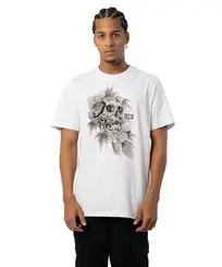 Camiseta MCD Regular Caveira Lateral Branco