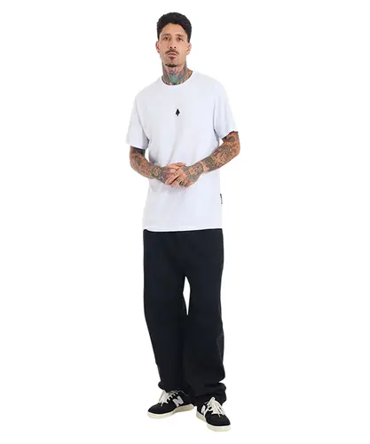 Camiseta MCD Regular Caveira Cromada Branco