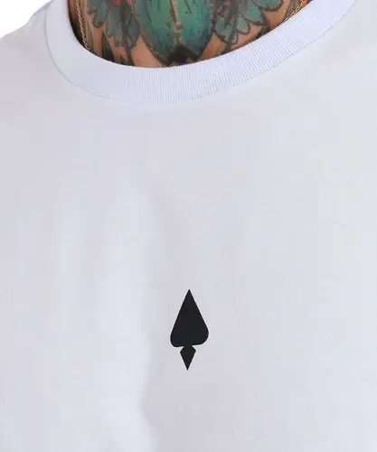 Camiseta MCD Regular Caveira Cromada Branco